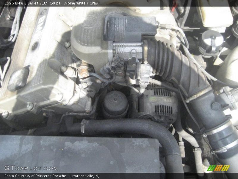 Alpine White / Gray 1996 BMW 3 Series 318ti Coupe