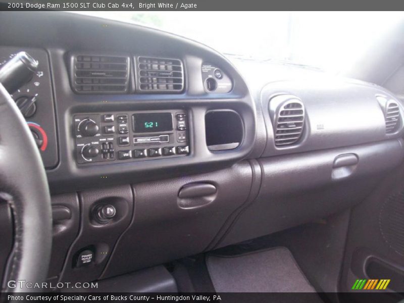 Bright White / Agate 2001 Dodge Ram 1500 SLT Club Cab 4x4