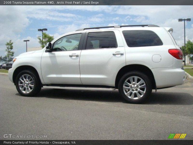 Arctic Frost Pearl / Sand Beige 2008 Toyota Sequoia Platinum 4WD