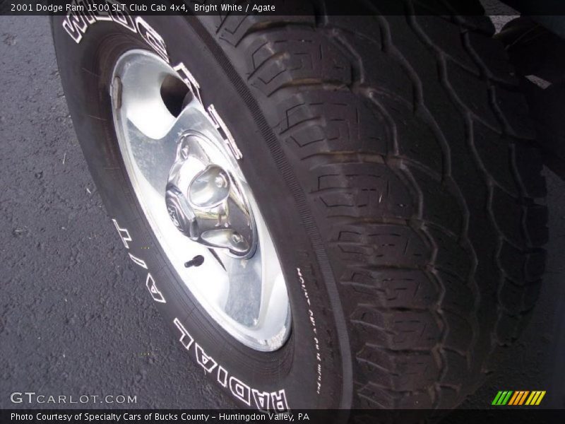 Bright White / Agate 2001 Dodge Ram 1500 SLT Club Cab 4x4