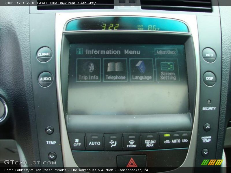 Blue Onyx Pearl / Ash Gray 2006 Lexus GS 300 AWD