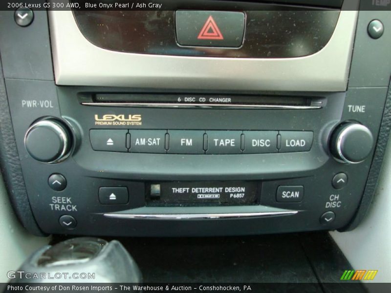 Blue Onyx Pearl / Ash Gray 2006 Lexus GS 300 AWD