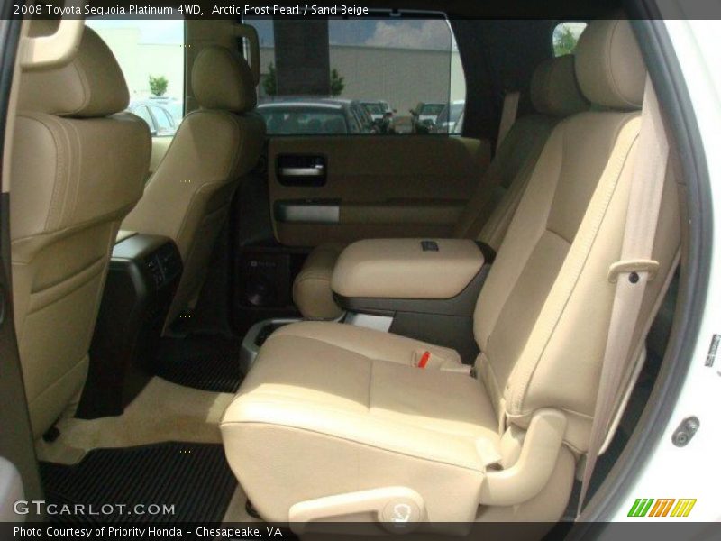 Arctic Frost Pearl / Sand Beige 2008 Toyota Sequoia Platinum 4WD