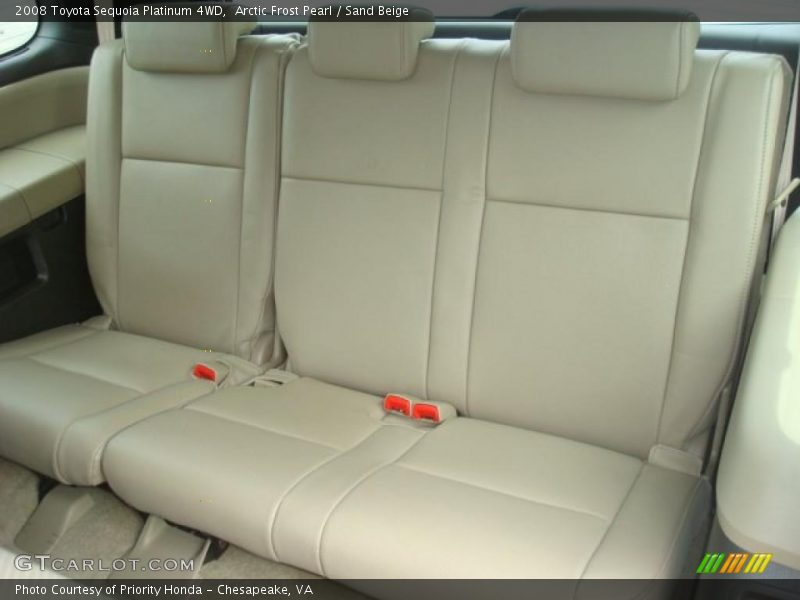 Arctic Frost Pearl / Sand Beige 2008 Toyota Sequoia Platinum 4WD