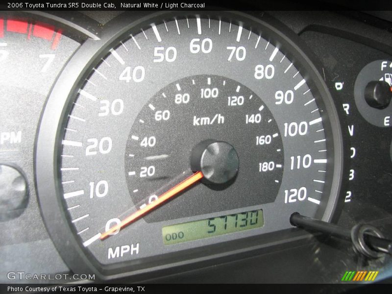 Natural White / Light Charcoal 2006 Toyota Tundra SR5 Double Cab