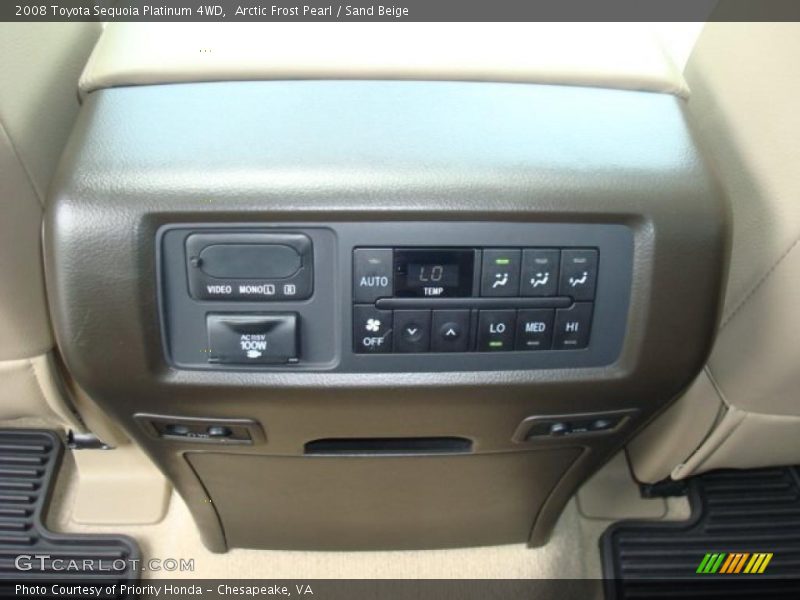 Arctic Frost Pearl / Sand Beige 2008 Toyota Sequoia Platinum 4WD