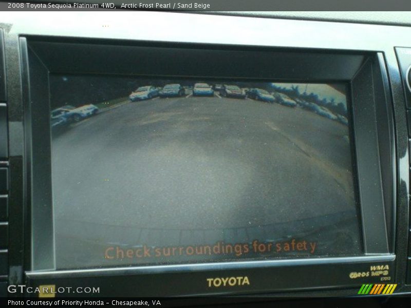 Arctic Frost Pearl / Sand Beige 2008 Toyota Sequoia Platinum 4WD