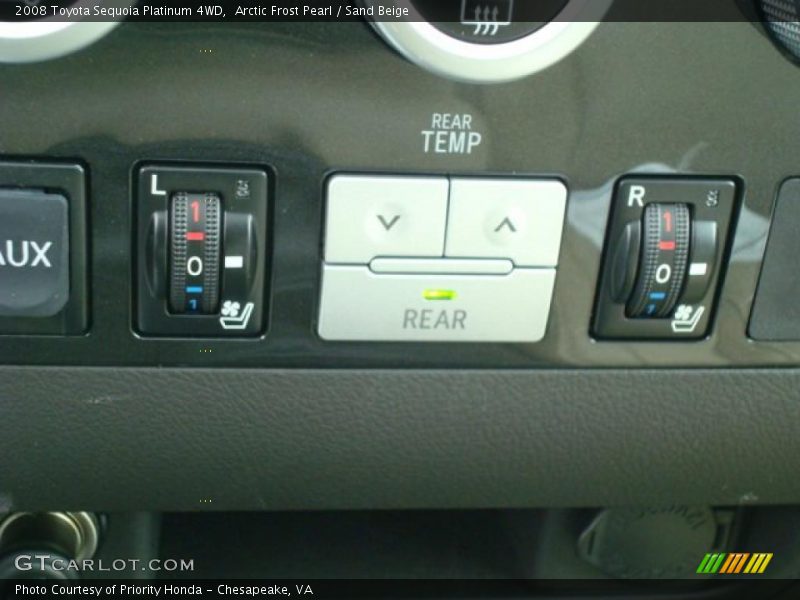 Arctic Frost Pearl / Sand Beige 2008 Toyota Sequoia Platinum 4WD