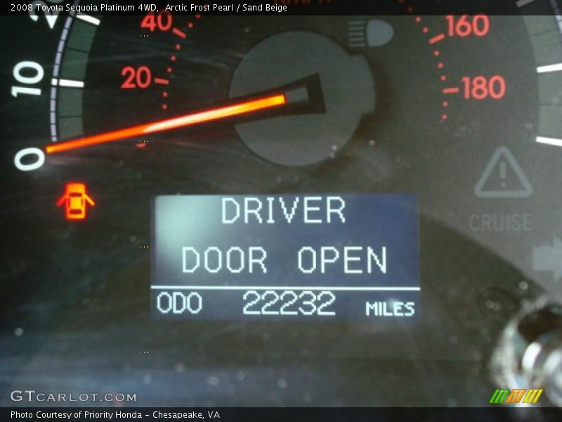 Arctic Frost Pearl / Sand Beige 2008 Toyota Sequoia Platinum 4WD