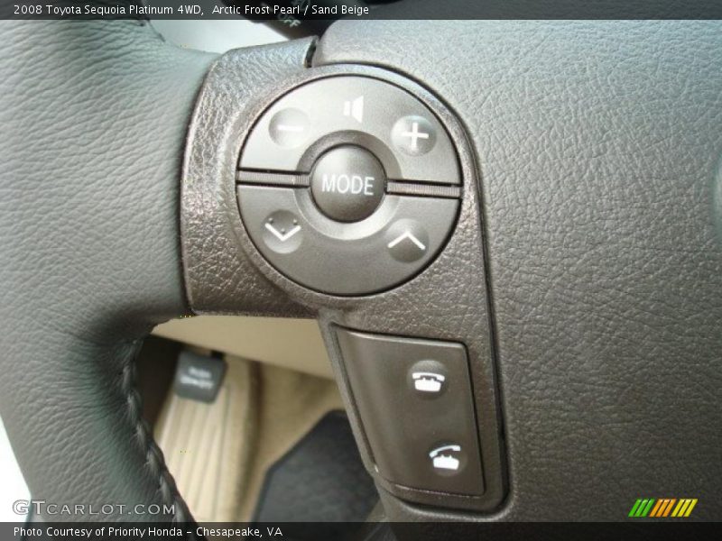 Arctic Frost Pearl / Sand Beige 2008 Toyota Sequoia Platinum 4WD