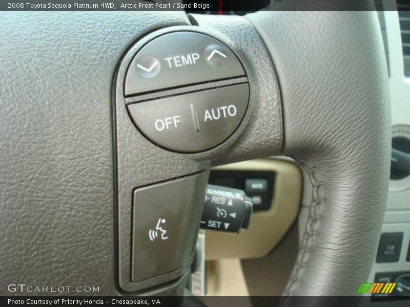 Arctic Frost Pearl / Sand Beige 2008 Toyota Sequoia Platinum 4WD