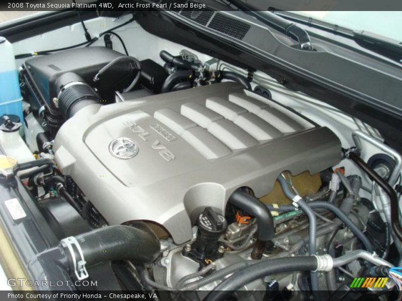Arctic Frost Pearl / Sand Beige 2008 Toyota Sequoia Platinum 4WD