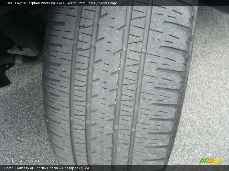 Arctic Frost Pearl / Sand Beige 2008 Toyota Sequoia Platinum 4WD