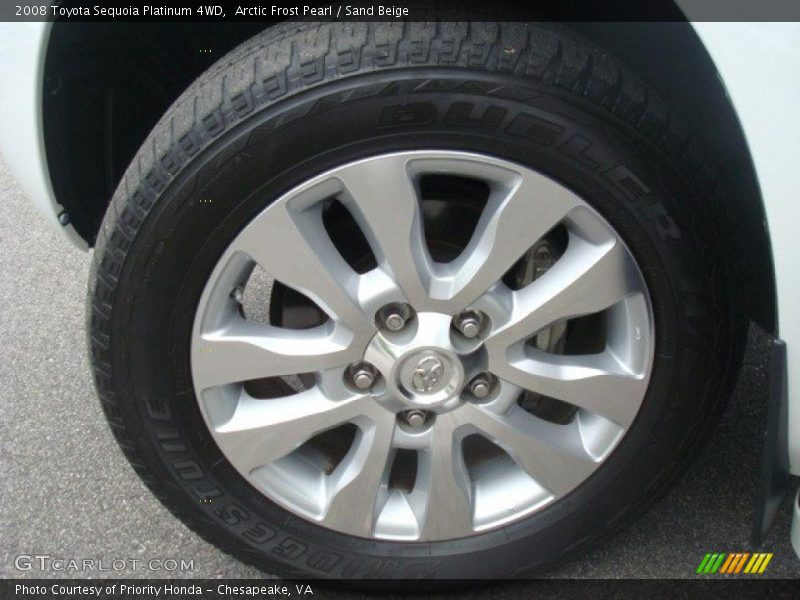 Arctic Frost Pearl / Sand Beige 2008 Toyota Sequoia Platinum 4WD