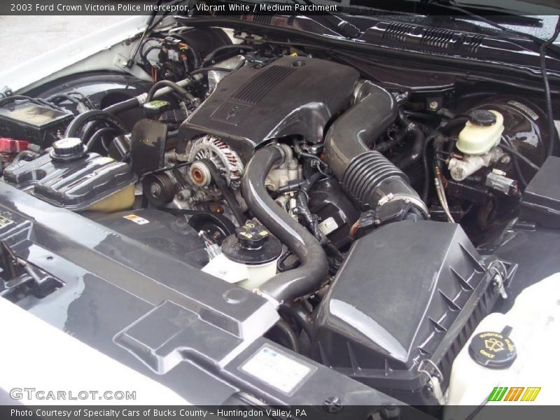 Vibrant White / Medium Parchment 2003 Ford Crown Victoria Police Interceptor