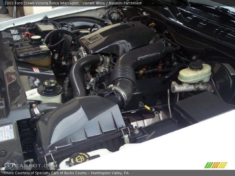 Vibrant White / Medium Parchment 2003 Ford Crown Victoria Police Interceptor