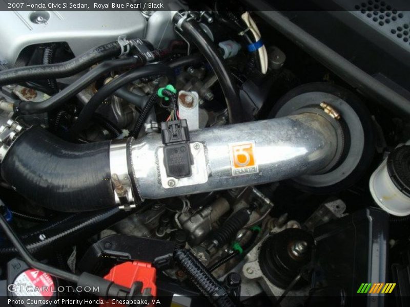 Royal Blue Pearl / Black 2007 Honda Civic Si Sedan