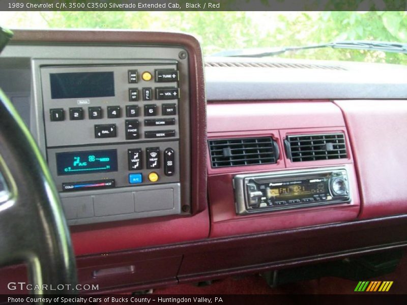 Black / Red 1989 Chevrolet C/K 3500 C3500 Silverado Extended Cab