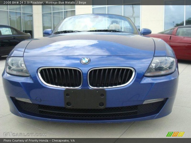Montego Blue Metallic / Beige 2008 BMW Z4 3.0i Roadster