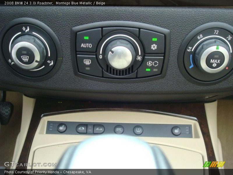 Montego Blue Metallic / Beige 2008 BMW Z4 3.0i Roadster