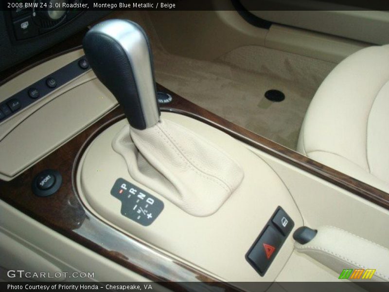 Montego Blue Metallic / Beige 2008 BMW Z4 3.0i Roadster