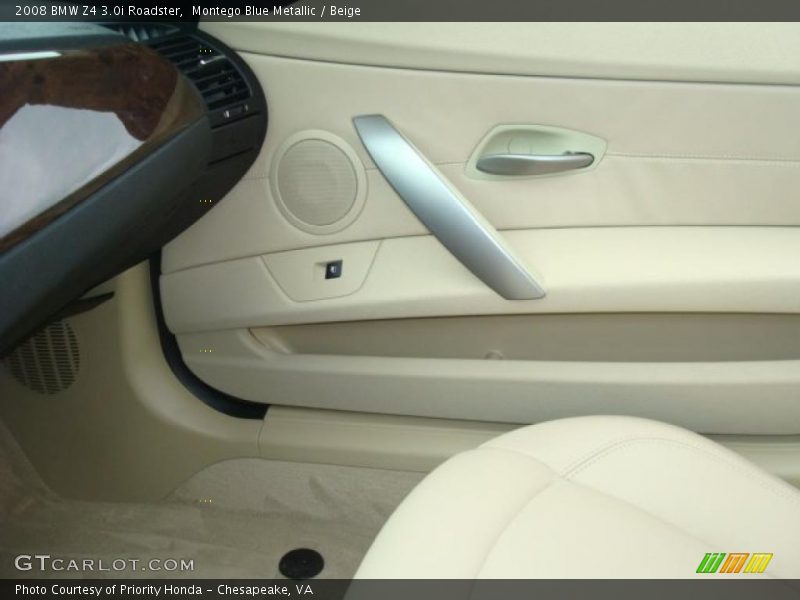Montego Blue Metallic / Beige 2008 BMW Z4 3.0i Roadster