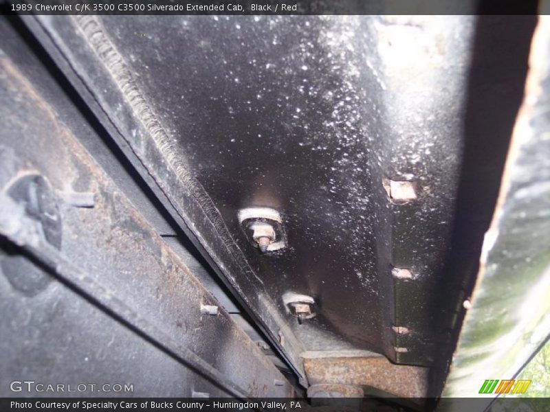 Black / Red 1989 Chevrolet C/K 3500 C3500 Silverado Extended Cab