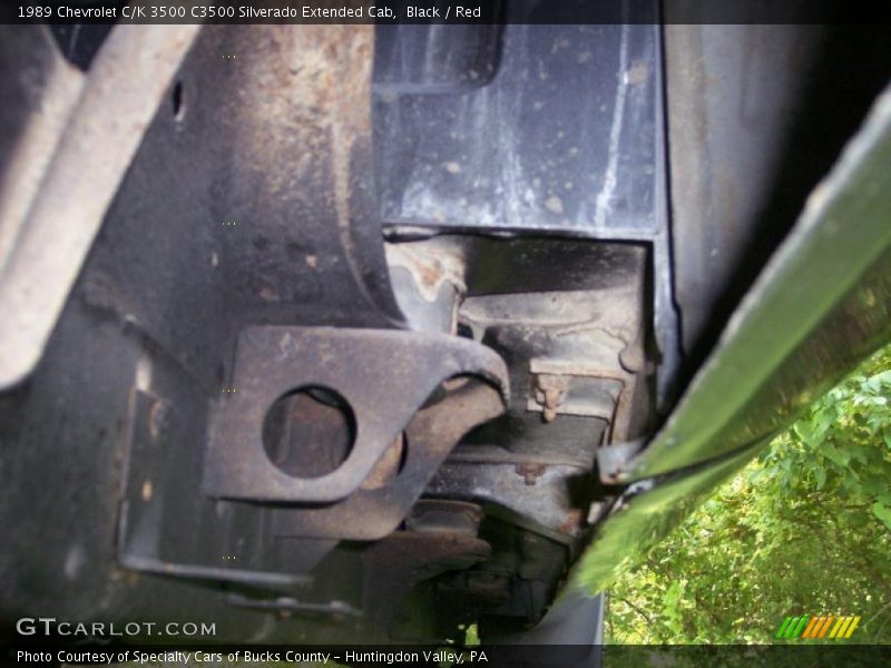 Black / Red 1989 Chevrolet C/K 3500 C3500 Silverado Extended Cab