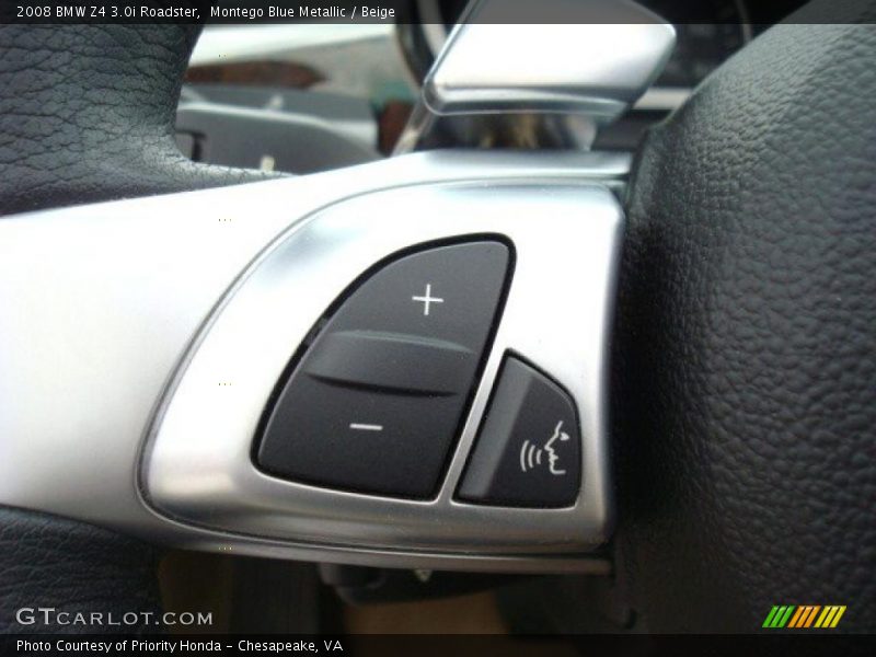 Montego Blue Metallic / Beige 2008 BMW Z4 3.0i Roadster