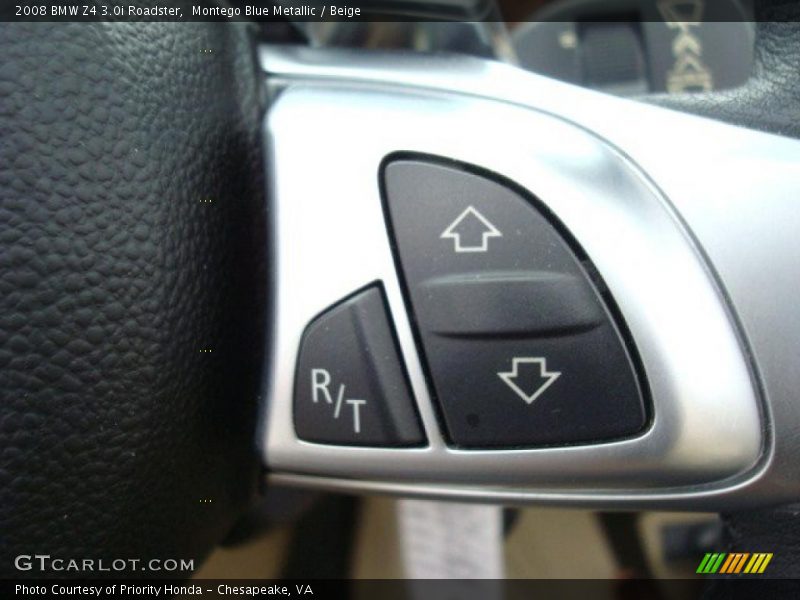 Montego Blue Metallic / Beige 2008 BMW Z4 3.0i Roadster