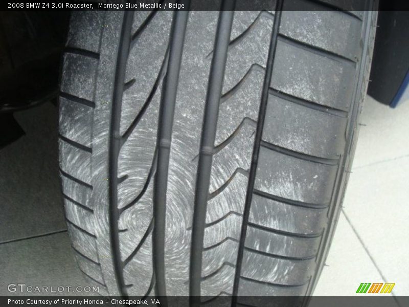 Montego Blue Metallic / Beige 2008 BMW Z4 3.0i Roadster