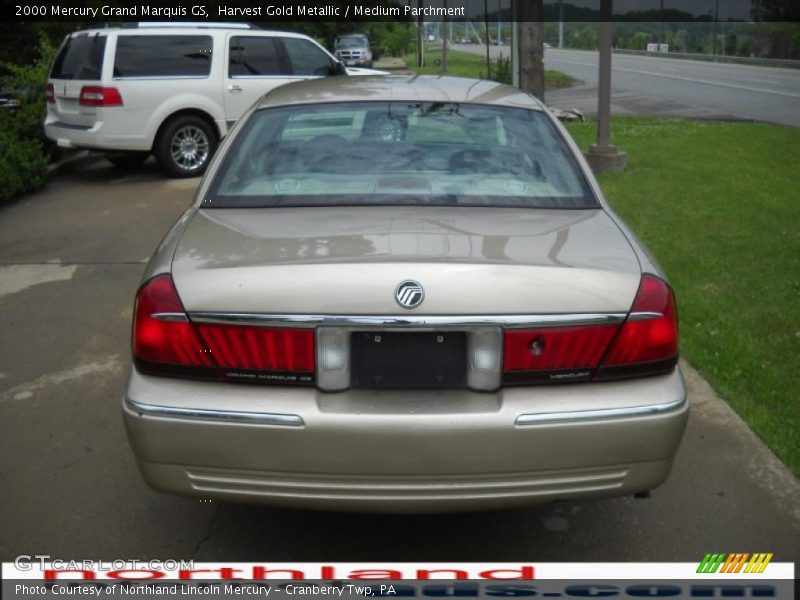 Harvest Gold Metallic / Medium Parchment 2000 Mercury Grand Marquis GS