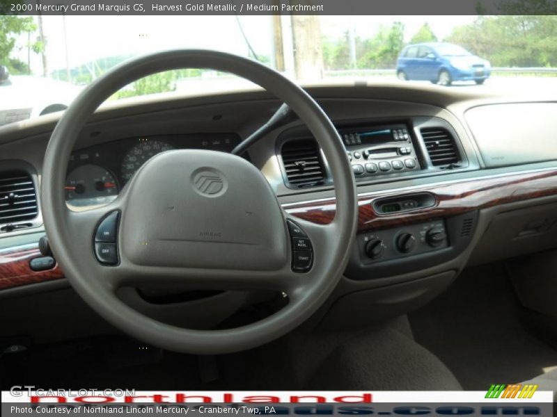 Harvest Gold Metallic / Medium Parchment 2000 Mercury Grand Marquis GS