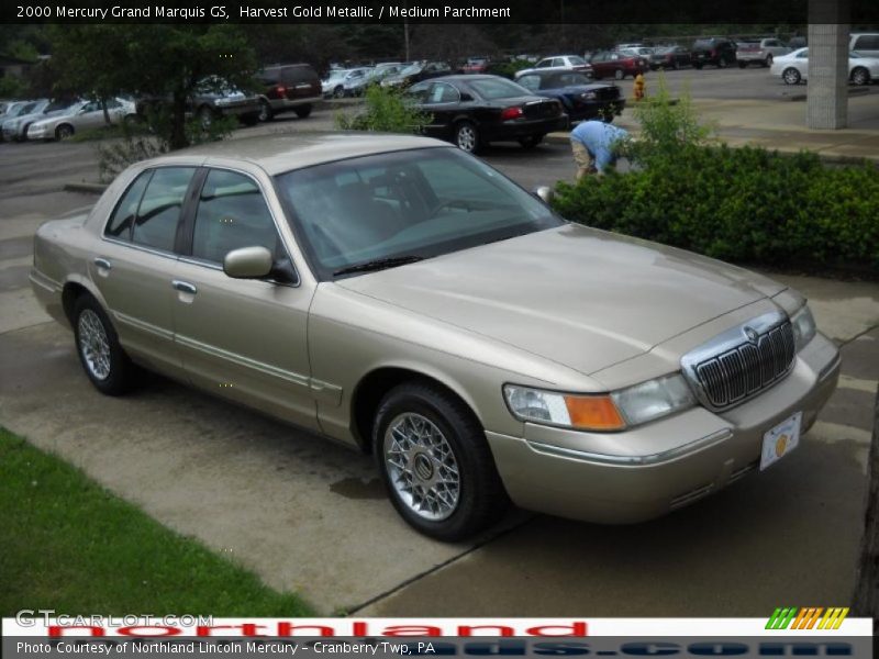 Harvest Gold Metallic / Medium Parchment 2000 Mercury Grand Marquis GS