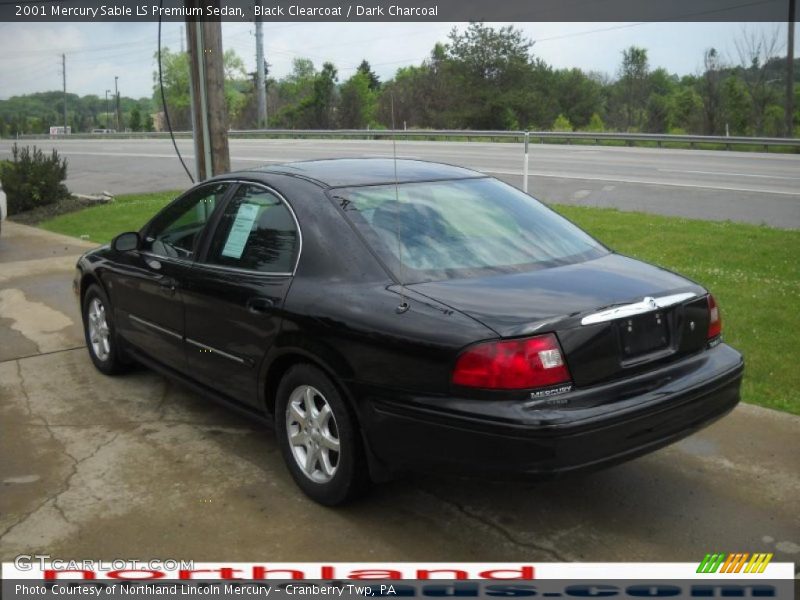 Black Clearcoat / Dark Charcoal 2001 Mercury Sable LS Premium Sedan