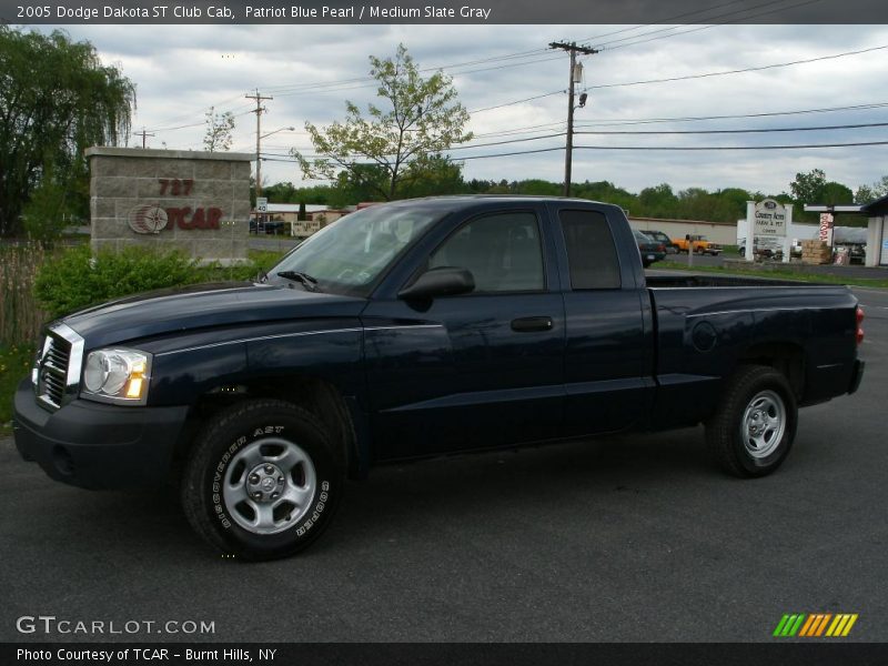 Patriot Blue Pearl / Medium Slate Gray 2005 Dodge Dakota ST Club Cab