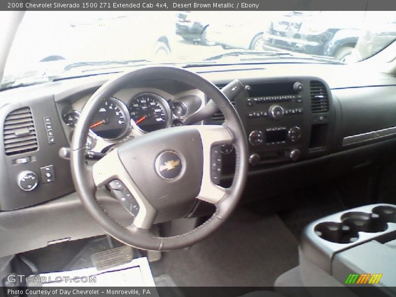 Desert Brown Metallic / Ebony 2008 Chevrolet Silverado 1500 Z71 Extended Cab 4x4