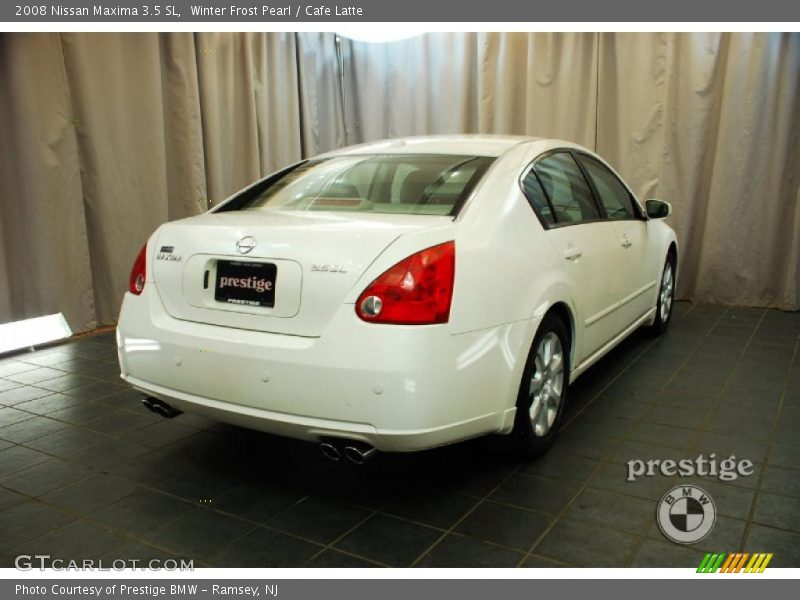 Winter Frost Pearl / Cafe Latte 2008 Nissan Maxima 3.5 SL