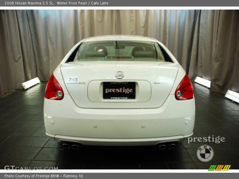 Winter Frost Pearl / Cafe Latte 2008 Nissan Maxima 3.5 SL