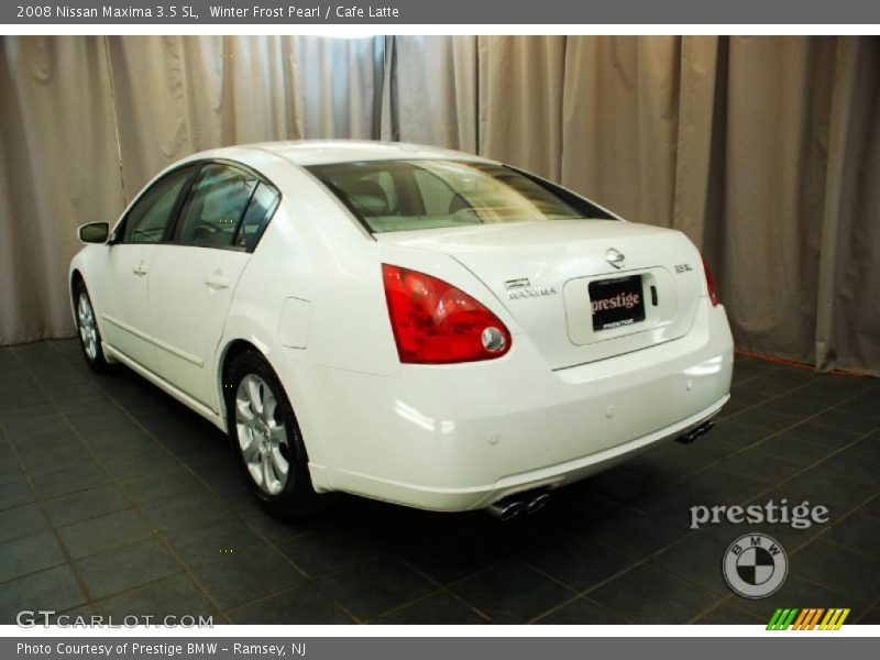 Winter Frost Pearl / Cafe Latte 2008 Nissan Maxima 3.5 SL