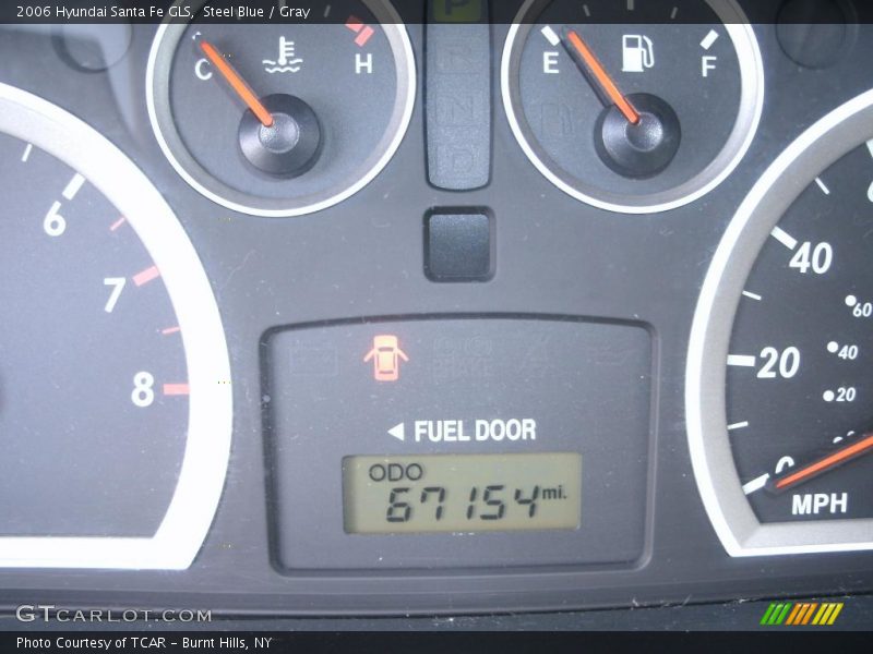 Steel Blue / Gray 2006 Hyundai Santa Fe GLS