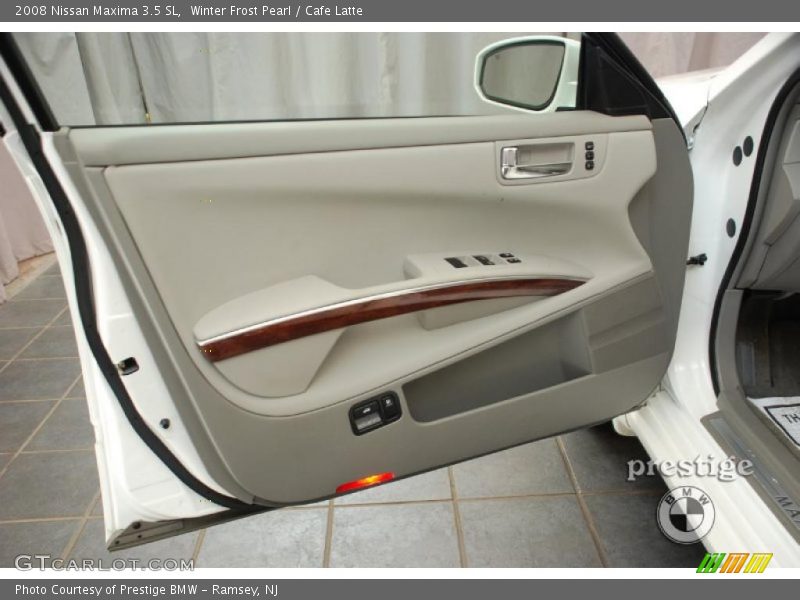 Winter Frost Pearl / Cafe Latte 2008 Nissan Maxima 3.5 SL