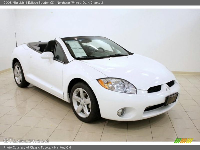 Northstar White / Dark Charcoal 2008 Mitsubishi Eclipse Spyder GS