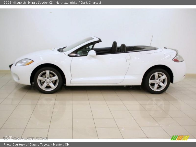 Northstar White / Dark Charcoal 2008 Mitsubishi Eclipse Spyder GS