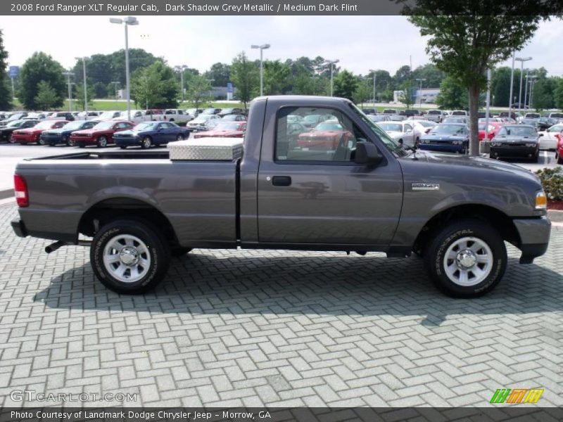 Dark Shadow Grey Metallic / Medium Dark Flint 2008 Ford Ranger XLT Regular Cab