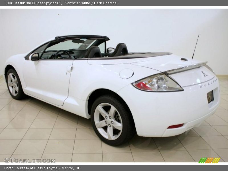 Northstar White / Dark Charcoal 2008 Mitsubishi Eclipse Spyder GS