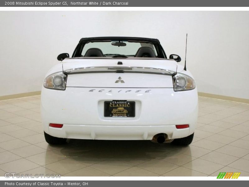Northstar White / Dark Charcoal 2008 Mitsubishi Eclipse Spyder GS