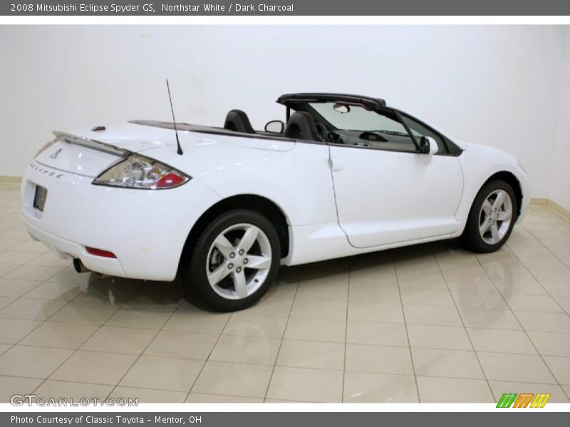 Northstar White / Dark Charcoal 2008 Mitsubishi Eclipse Spyder GS