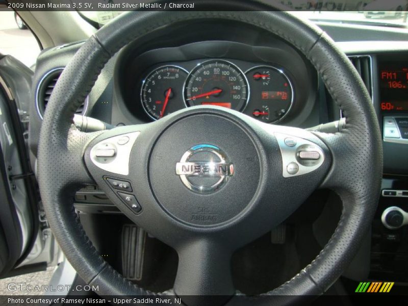 Radiant Silver Metallic / Charcoal 2009 Nissan Maxima 3.5 SV