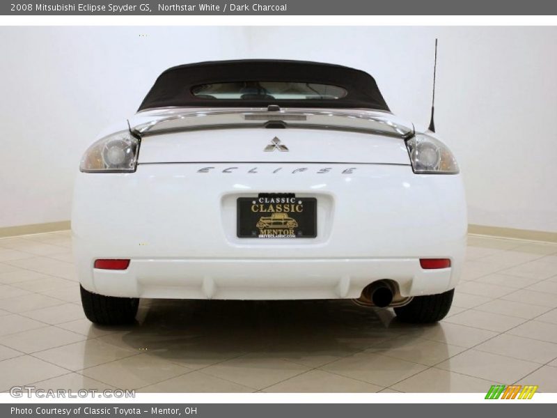 Northstar White / Dark Charcoal 2008 Mitsubishi Eclipse Spyder GS
